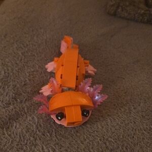 Orange Pink Lego Axolotl Creature